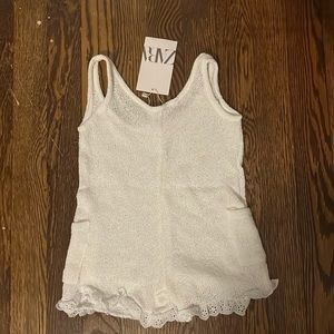 Zara Baby girl eyelet knit swim coverup NWT